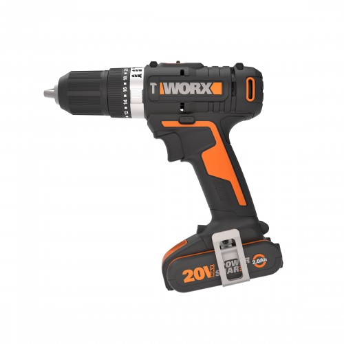 Worx WX370 - Taladro Percutor 20V (2bat 2.0Ah)